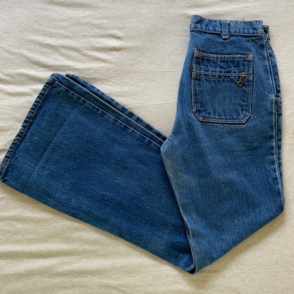 Vintage 70s Orange Label Bellbottom Levi’s Jeans